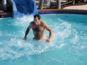 Polar Plunge Man in water