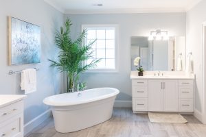Bathroom with standalone tub