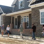 People entering Homearama home