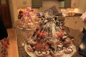 Pastries on table